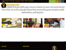 Tablet Screenshot of goldenkeyprisonministry.org